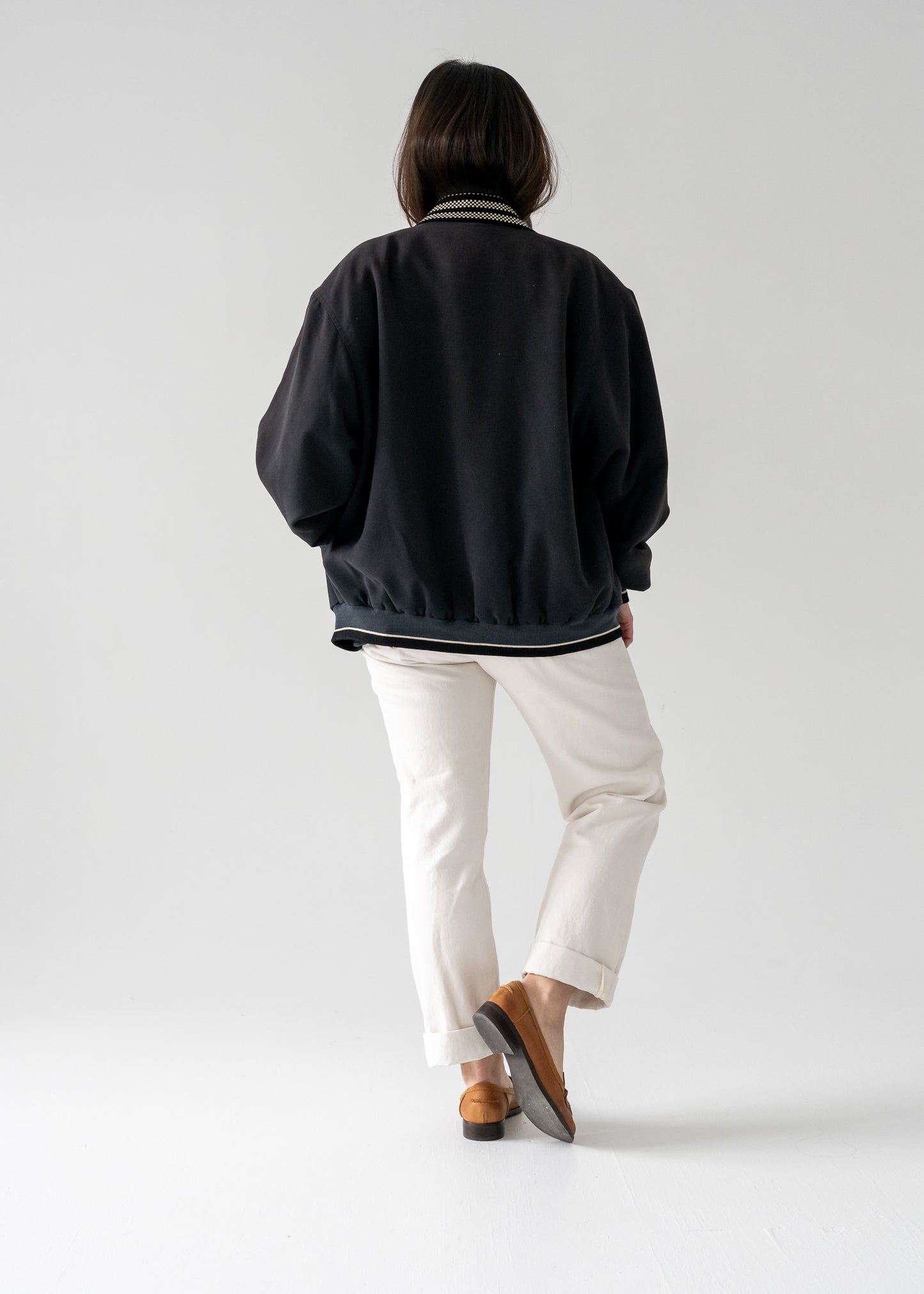 Pierre Cardin lightweight navy blue and white bomber jacket - Mick